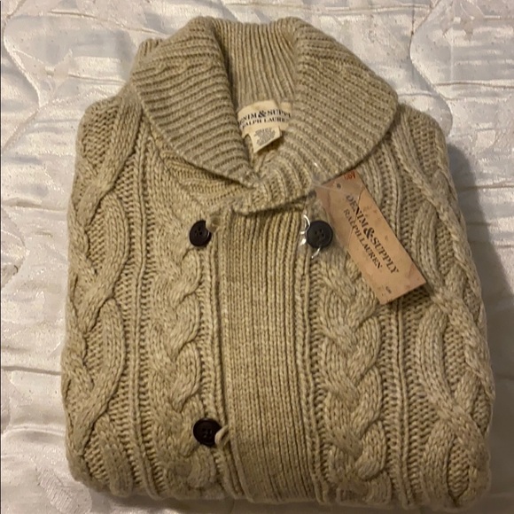 Cable cotton blend cardigan - Picture 4 of 4